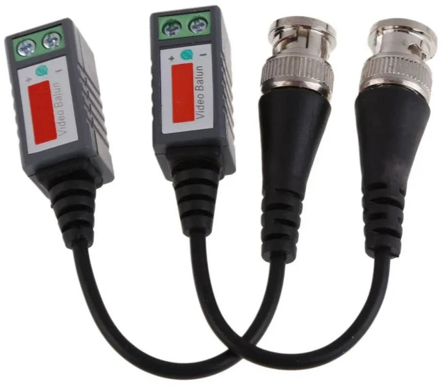 Alt view image 2 of 3 - 10x CCTV Camera Passive Video Balun BNC Connector Coaxial Cable