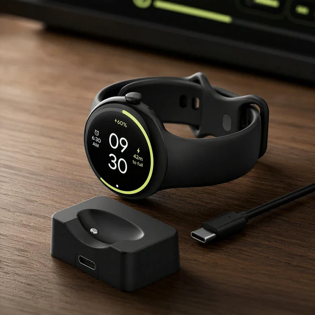 Alt view image 3 of 3 - Charging Dock for Google Pixel Watch 4 Magnetic Connection Type-C Compact watch Charger