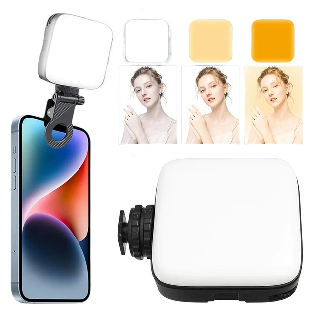 Alt view image 3 of 6 - LED Video Fill Light 3000-9900k Mini Studio Photo Light Bicolor Temperature Pocket LED Video Light Lamp 2000mah