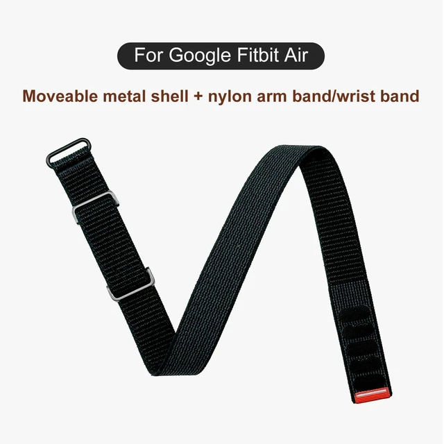 Alt view image 3 of 3 - For Google Fitbit Air l Protective Shell Nylon Band 42cm Extended Adjustable Quick Release
