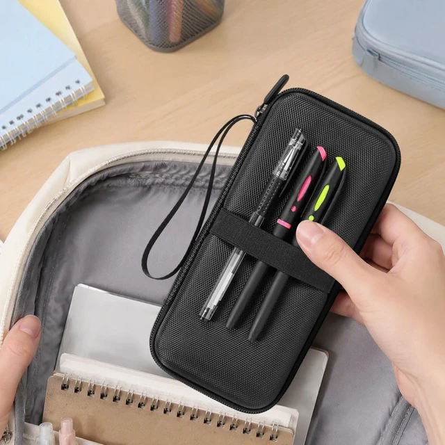 Alt view image 2 of 3 - Calculator Carrying Case for TI-83 Plus / TI-84 Plus Hard EVA Shell Travel Bag with Zipper And Strap
