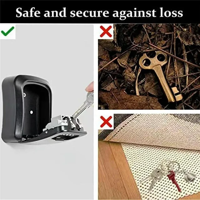 Alt view image 2 of 3 - Key Lock Box l Key Lock Box Wall Mounted Waterproof Key Lock Box With Mounting Kit