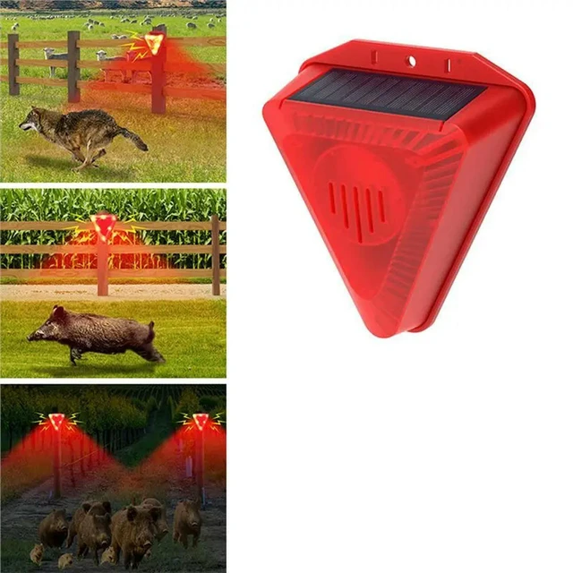 Alt view image 2 of 3 - Bear Deterrent Devices Outdoor Waterproof Alarm System Drive Away Wild Wolf Detector