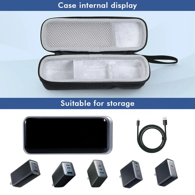 Alt view image 2 of 3 - Carrying Case Waterproof Hard Travel Case EVA Anti-scratch Bag for Anker Prime Power Bank 12000mAh 130W&Charger