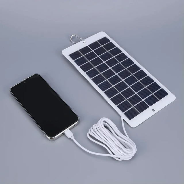 Alt view image 2 of 3 - 20W 5V Solar Panel Charger Mobile Power Supply Charger Solar Panel Courtyard Lighting for Doorbell Monitoring