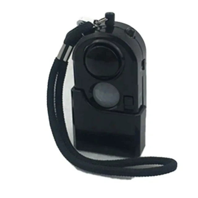 Alt view image 3 of 3 - 2 Piece Camping Travel Mini PIR Infrared Motion Sensor Black Plastic 120DB Home Security