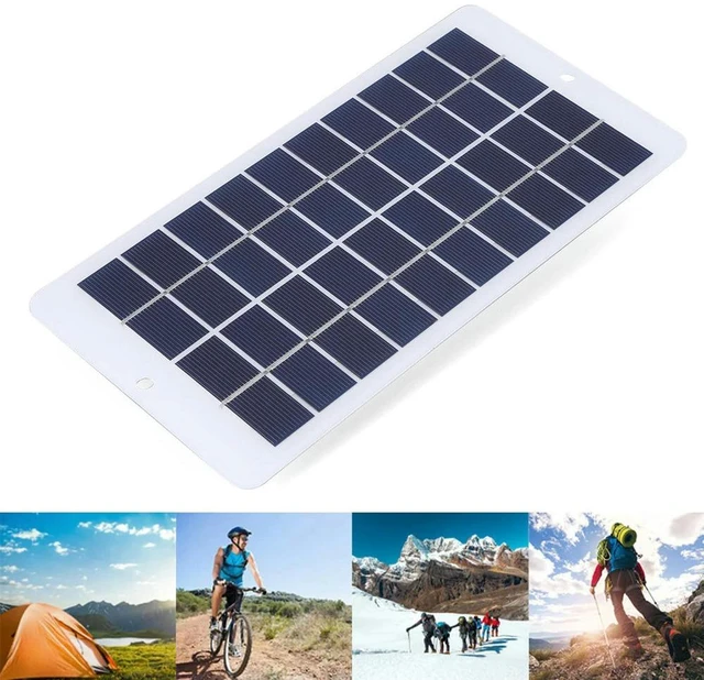 Alt view image 3 of 3 - 20W 5V Solar Panel Charger Mobile Power Supply Charger Solar Panel Courtyard Lighting for Doorbell Monitoring