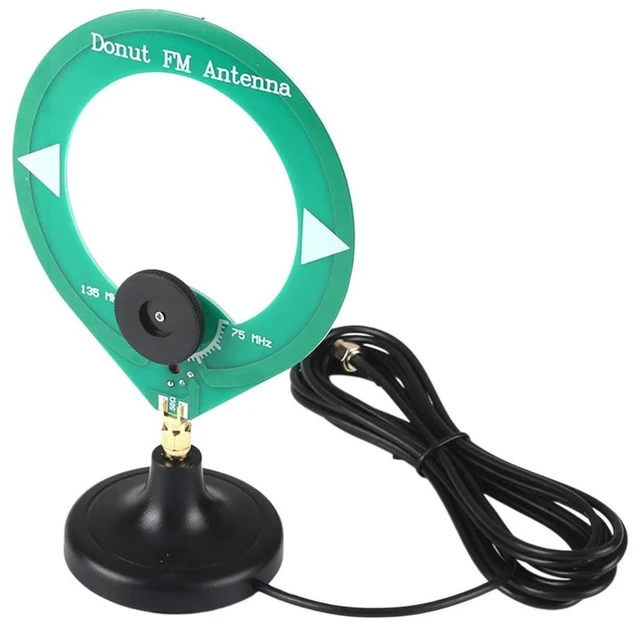 Main image of Donut Antenna 75-135MHz Frequency Range Ring Receive Antenna SMA Male Interface for All Models of Radios Walkie Talkies SDR