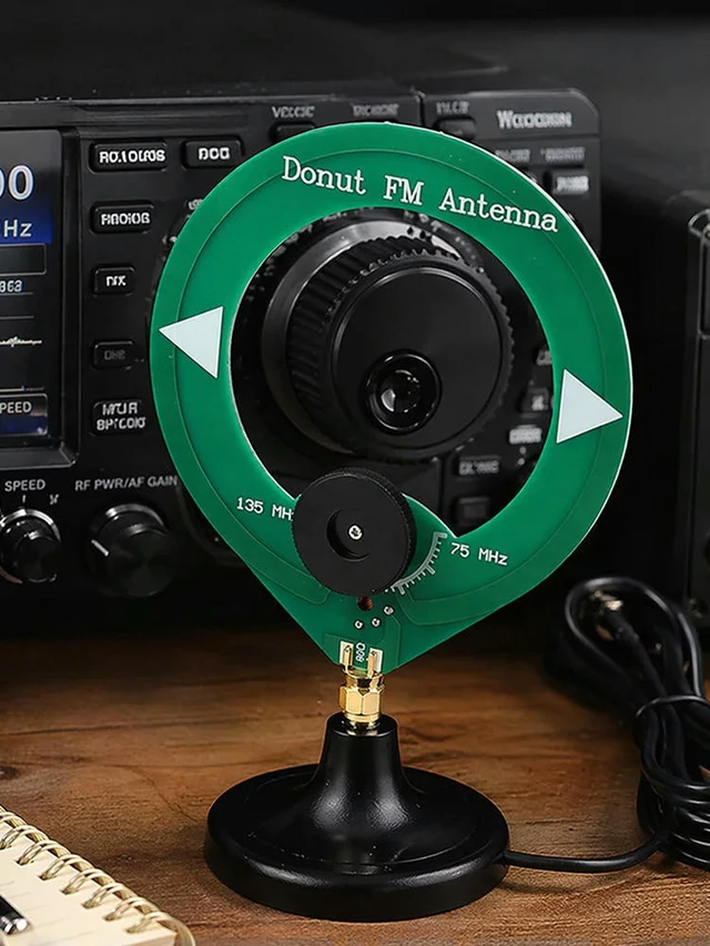Alt view image 3 of 6 - Donut Antenna 75-135MHz Frequency Range Ring Receive Antenna SMA Male Interface for All Models of Radios Walkie Talkies SDR