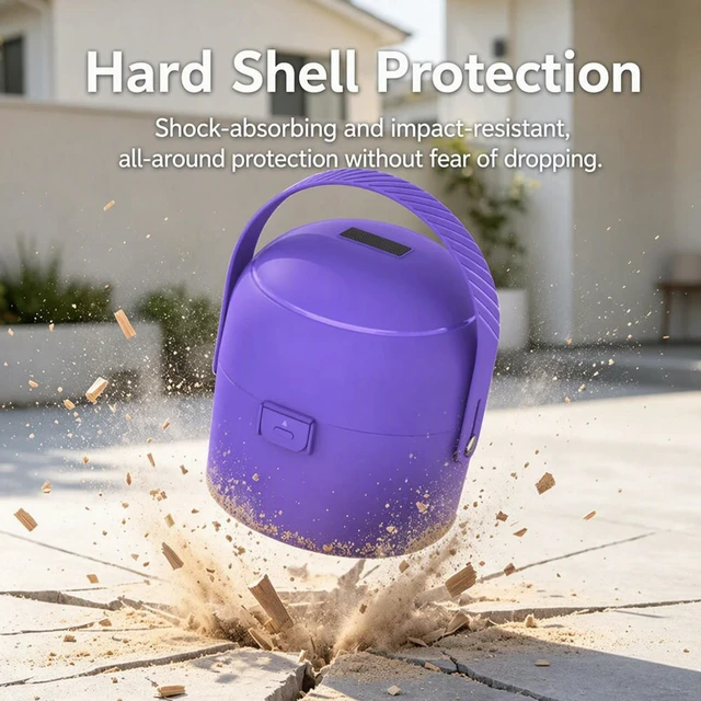 Alt view image 3 of 6 - Travel Case for Digital Pet Hamster Ball Hard Plastic Shockproof Impact-resistant Fitted Interior
