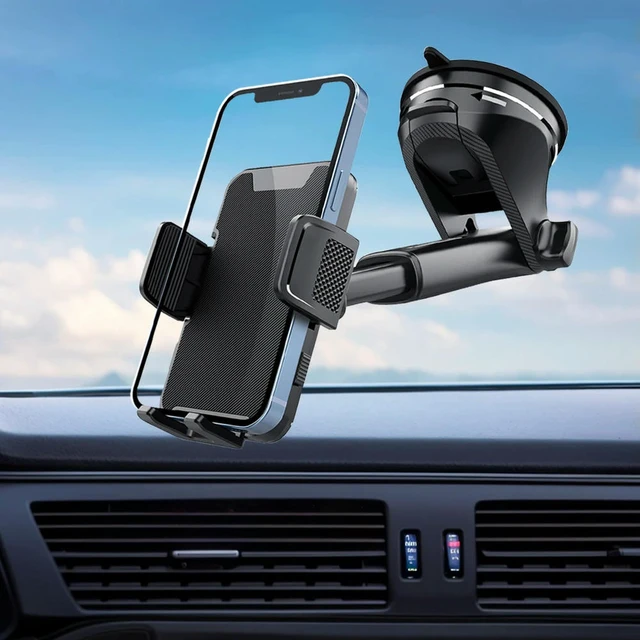 Alt view image 2 of 3 - Gravity Sucker Cell Phone Support Retractable Windshield Phone Bracket Universal Auto phone Stand for Trucks RVs Vehicles