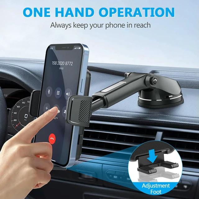 Alt view image 3 of 3 - Gravity Sucker Cell Phone Support Retractable Windshield Phone Bracket Universal Auto phone Stand for Trucks RVs Vehicles