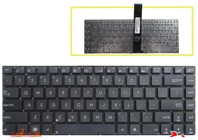 Main image of Laptop Keyboard for N46 N46VZ N46V N46VB N46VM N46JV US Layout