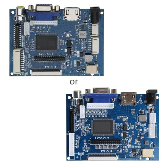 Alt view image 3 of 3 - PCB800099 LCD Screen Car GPS Display LCD Driver Board -Compatible VGA AV To TTL RGB LVDS