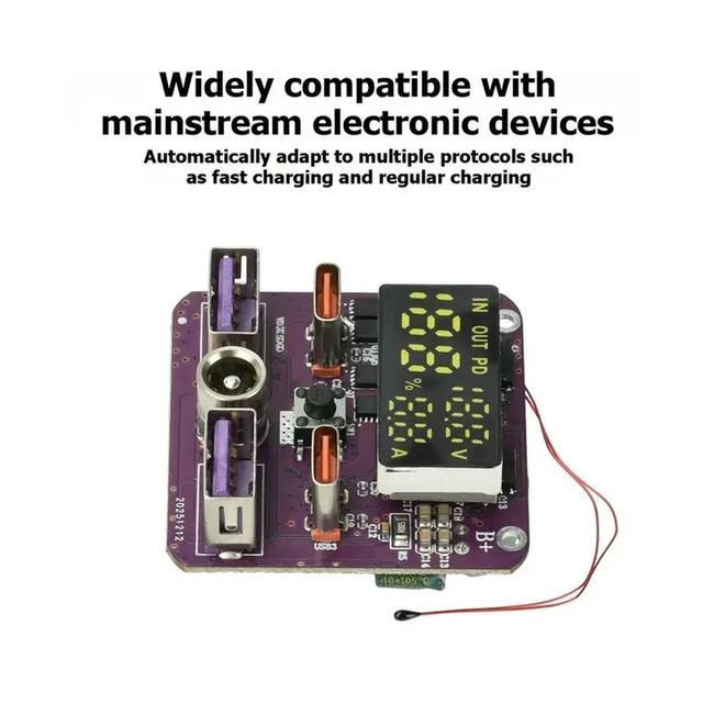 Alt view image 2 of 3 - Buck-Boost Circuit 4S PD100W Lithium Protection Module 20V 5A Bidirectional Fast Charging