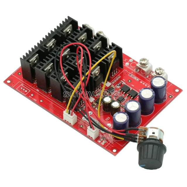 Alt view image 3 of 3 - 3000W 60A 50V Speed Controller PWM Motor Speed Regulator DC 10-50V Voltage Regulator Control Switch for LED Light Emitting