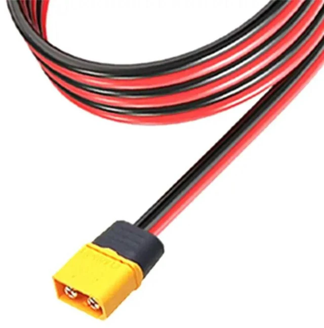 Alt view image 2 of 3 - XT60 Male Connector Extension Cable With Lighter Plug 10FT 14AWG Car And XT60 Adapter Cord