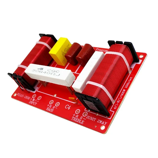 Alt view image 2 of 3 - 400W Audio Filter Crossover Module Treble Bass 2 Ways Speakers Filter Frequency Divider High Power for Stage Speaker Upgrade