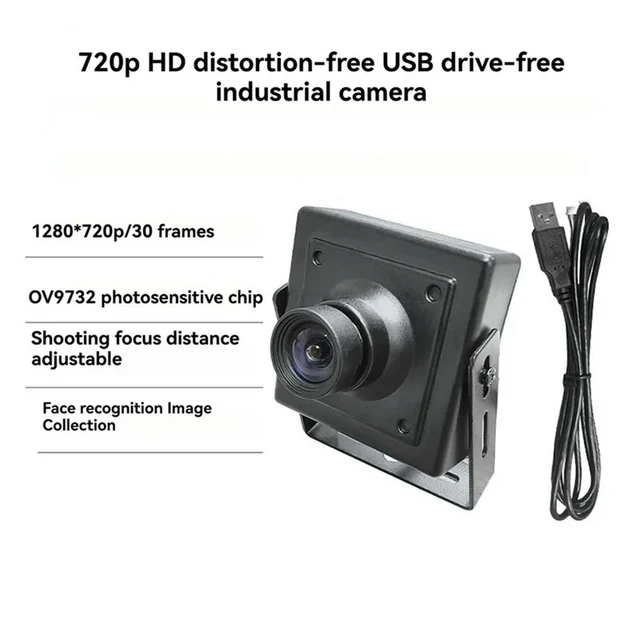 Alt view image 3 of 3 - USB Camera Module 720P 30 Frames Industrial Camera Face Recognition Image Acquisition Driver-Free Cam For Android Linux