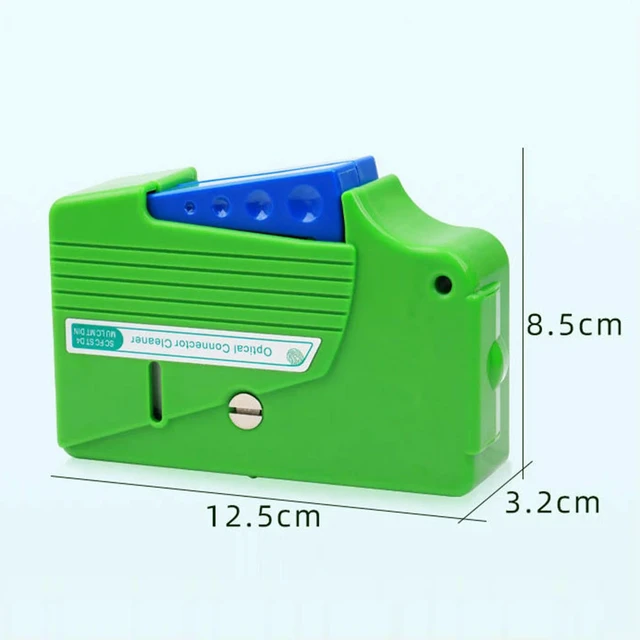 Alt view image 2 of 3 - Pigtail Fiber Optical Connector Optical Fiber End Face Cleaning Box Fiber Wiping Tool for SC FC ST MU LC MPO MT MTRJ