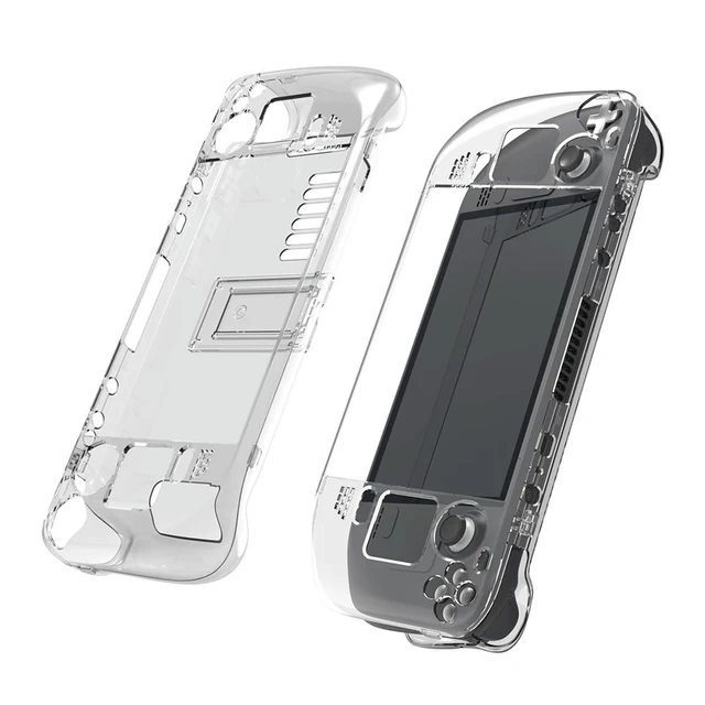 Alt view image 3 of 3 - Shell Back Case PC Crystal Transparent Shell Case for Steam Deck Crystal Game Console Cover Accessories