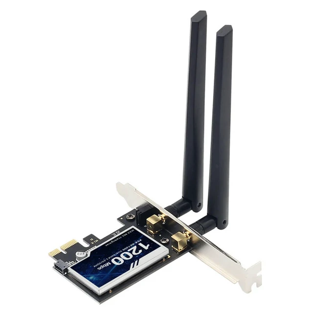 Alt view image 2 of 3 - Dual Band Network Card 802.11ac 1200Mbps Dual Band Card Adapter for Microsoft 7/8/10/11 Linux