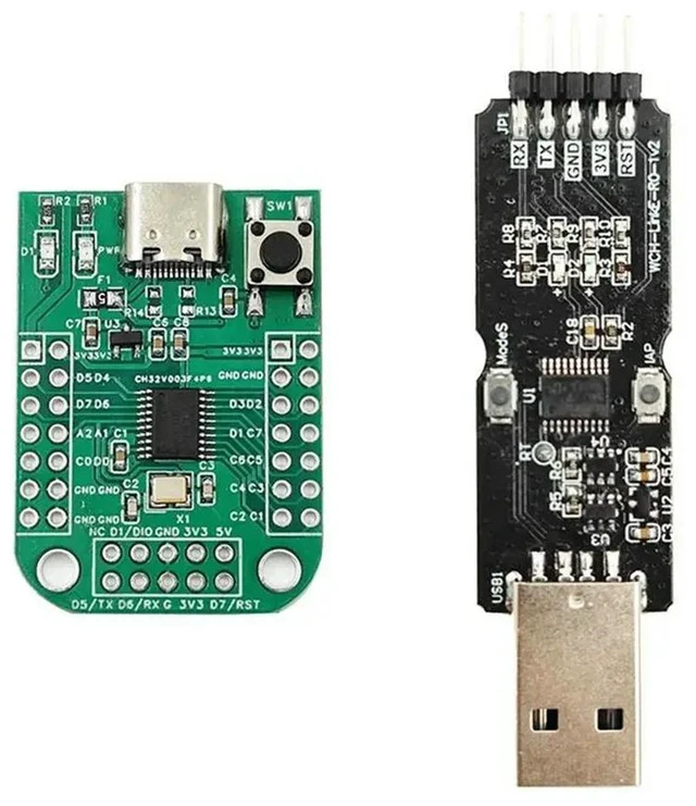 Main image of CH32V003 Development Board CH32V003F4P6 MCU Qingke RISC-V2A 1-Wire SDI System Main Frequency 48Mhz WCH