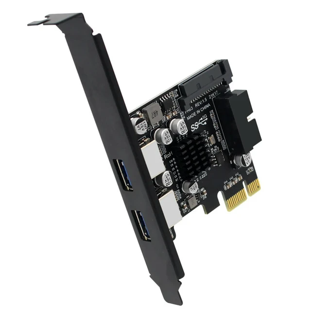 Alt view image 2 of 3 - USB 3.0 PCI-E Expansion Card 5Gbps USB 3.0 PCI Express Expansion Card SATA 15Pin Power Port for / OS/Linux Desktop PC