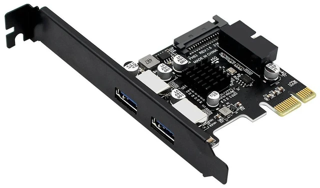 Main image of USB 3.0 PCI-E Expansion Card 5Gbps USB 3.0 PCI Express Expansion Card SATA 15Pin Power Port for / OS/Linux Desktop PC