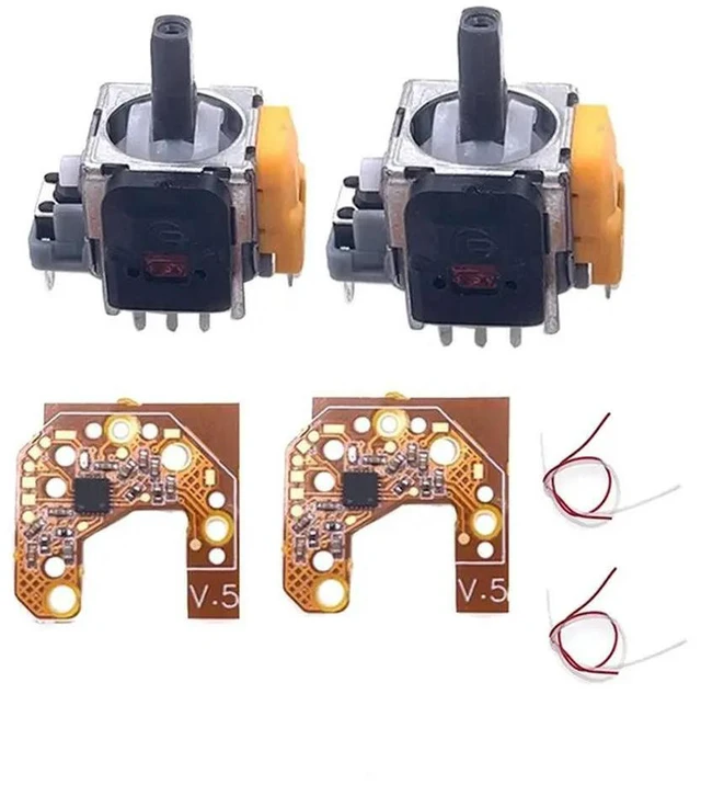 Main image of 2PCS Hall Joystick+Calibration Board For PS4 Gamepad Hall Effect & Hall Joystick Center/Outer Ring Calibration