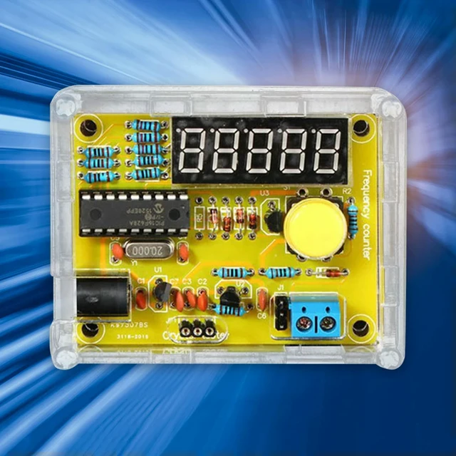 Alt view image 3 of 6 - 1Hz-50MHz Crystal Oscillator Frequency Counter Tester 5 Digits Display Digital Frequency Counter Module DIY Kits