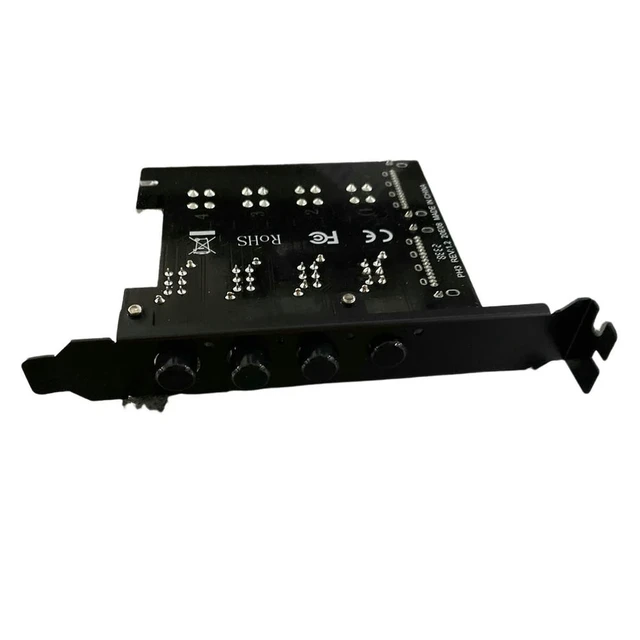 Alt view image 3 of 6 - Power Saving Controller Dual Channel Hard Drive PCI Expansion Card 4 Bit Power Control SSD with SATA Cable Power Control Switch