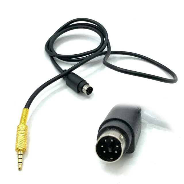 Alt view image 3 of 6 - Mini DIN 6 Pin To 3.5mm TRRS Audio PTT Wire FT-857/-817/-991 Radio Connection Cable Fit for YAESU FT-891/857/817/991/450D