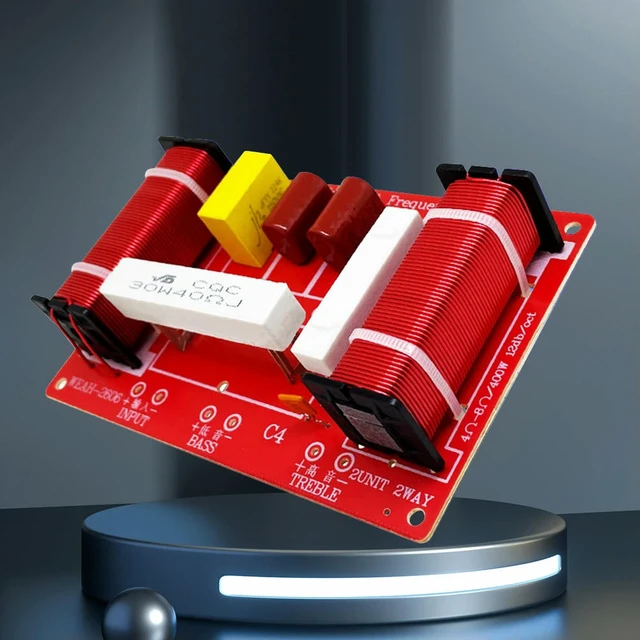 Alt view image 2 of 6 - 400W Audio Speaker Crossover Module Treble Bass 2 Ways Speakers Filter Frequency Divider 3200Hz for Stage Speaker Upgrade