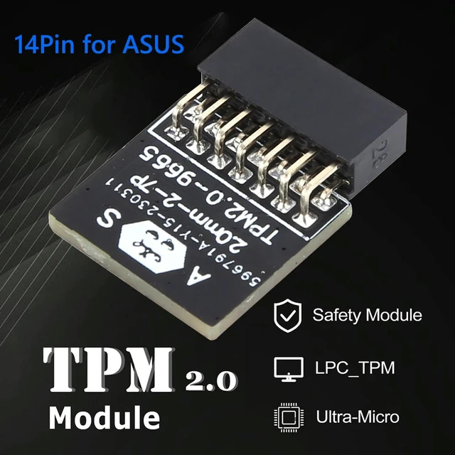 Alt view image 2 of 3 - TPM 2.0 Encrypted Protection Module LPC Interface Remote Card Encrypted Information Cryptography Module for //