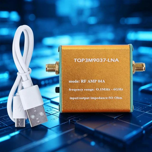 Alt view image 2 of 3 - 100kHz-6GHz Wideband Signal Amplifier Full Band Signal Amplifier 1.95GHz 20dB High Gain Low Noise LNA for Shortwave FM Radio