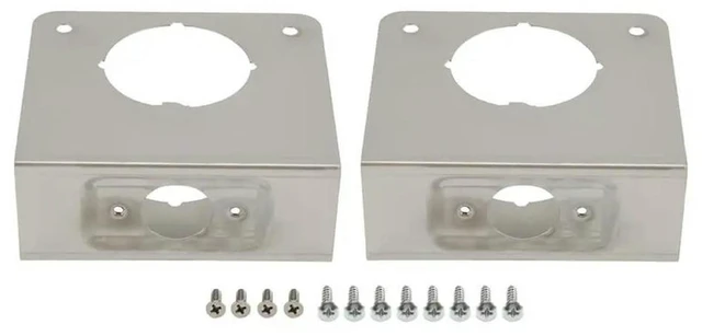 Alt view image 2 of 3 - Lock And Door Reinforcement Plate For Doors 1-3/4-Inch Thickness By 2-3/8-Inch Backset 2-1/8-Inch Bore Repair Reinforce