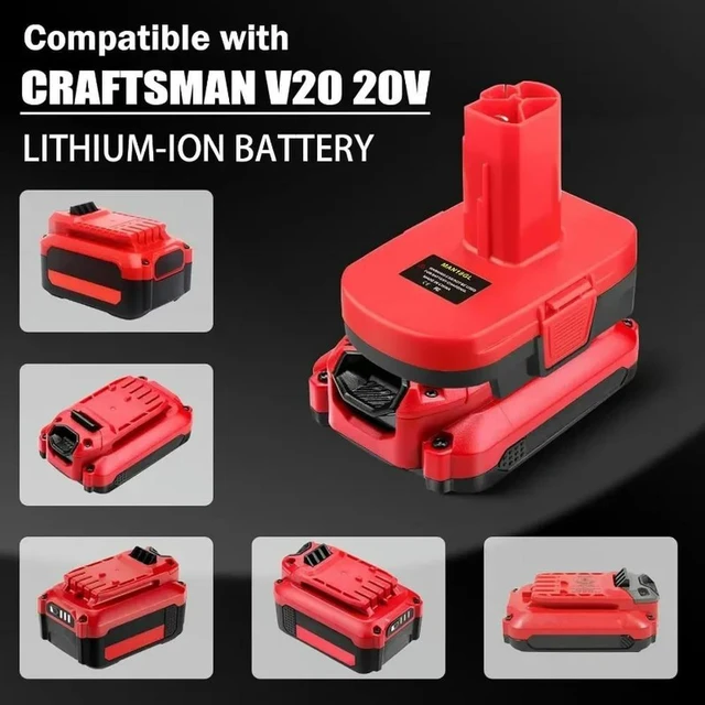 Alt view image 3 of 3 - Adapter for Craftsman 20V To 19.2V,Adapter Converter for Craftsman V20 20V Lithium To C3 19.2V Old Power Tools