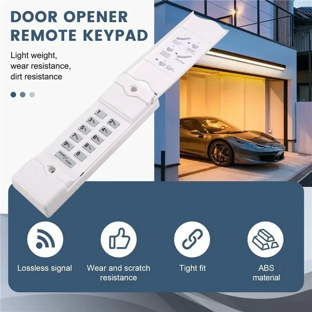 Alt view image 3 of 3 - Linear Garage Door Opener Keypad - MDTK Model Compatible For Linear Garage Door Systems