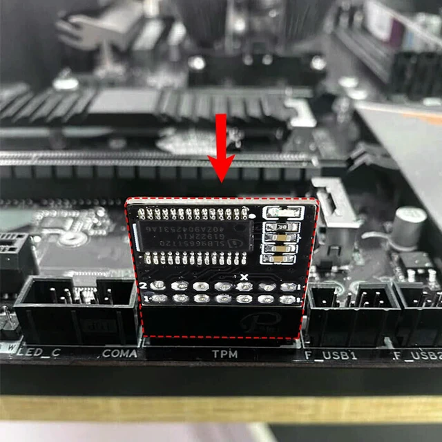 Alt view image 3 of 3 - TPM 2.0 Encrypted Protection Module LPC Interface Remote Card Encrypted Information Cryptography Module for //