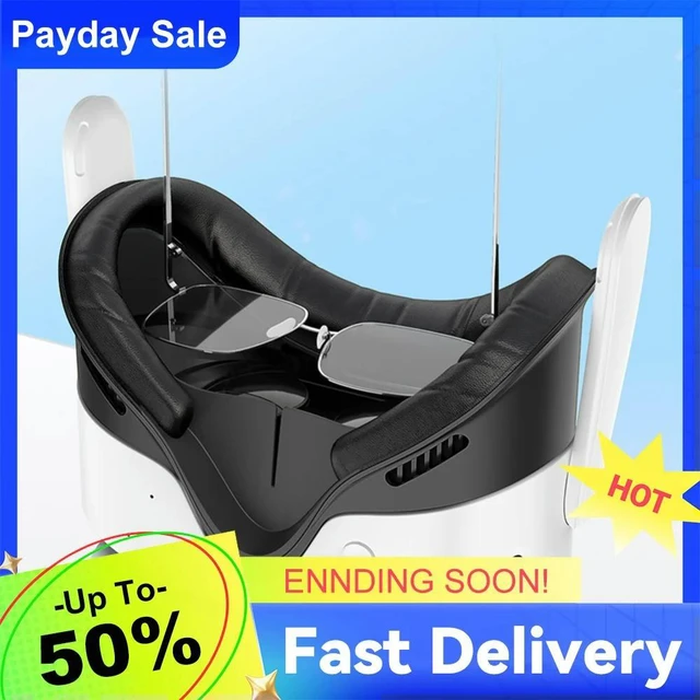 Main image of Face Cover Pad Facial Interface Sweat-Proof Soft PU Face Cushion Pad Replacement Face Pad Cushion for Quest 3S Accessories