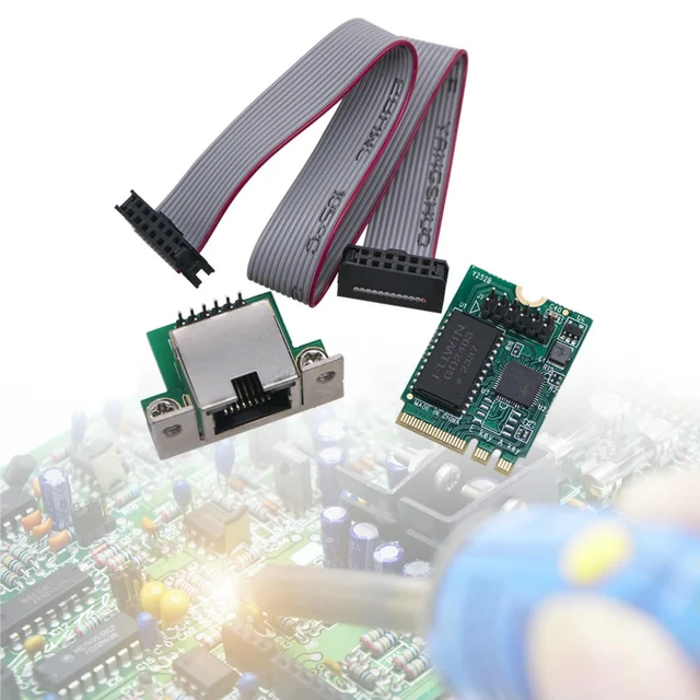 Alt view image 2 of 6 - 2.5G M.2 A+E To Gigabit Ethernet Card Single Port RJ45 M.2 A+E KEY Ethernet LAN Card Network Card Ethernet Network Card