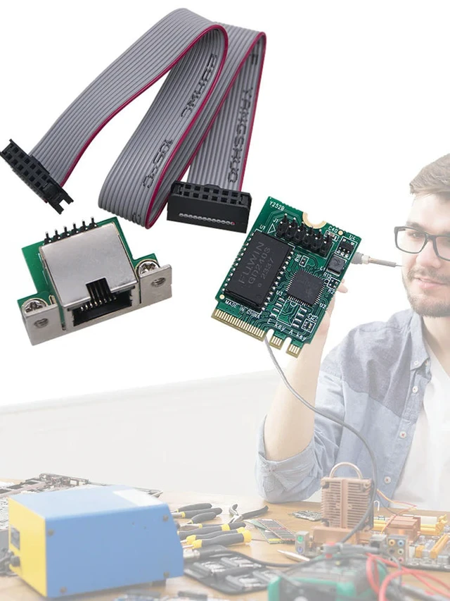 Alt view image 3 of 6 - 2.5G M.2 A+E To Gigabit Ethernet Card Single Port RJ45 M.2 A+E KEY Ethernet LAN Card Network Card Ethernet Network Card