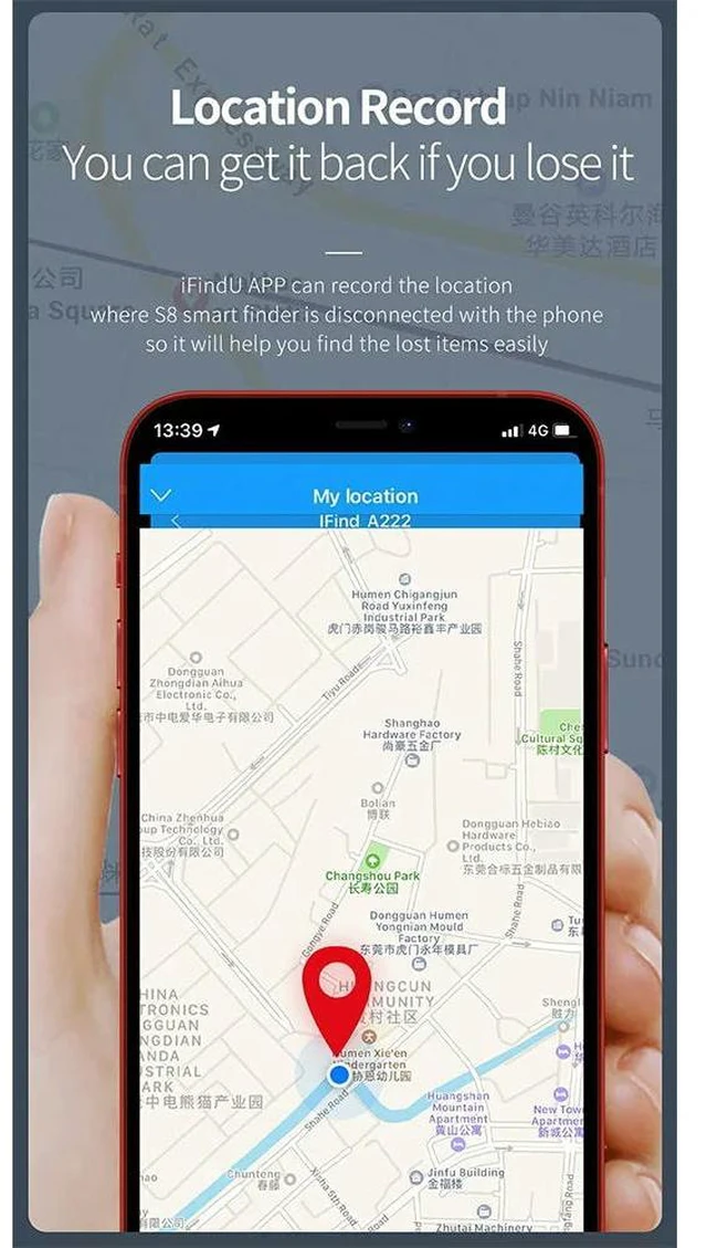 Main image of Key Finder,4 Pack Bluetooth Tracker, Item Locator GPS Tracking Device APP Control For Keys, Pets, Phone, Wallet,Children
