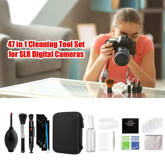 Alt view image 2 of 6 - 47pcs Dust Cleaner Camera Cleaning Lens Pen Brush Kit Camera Cleaner Kits DSLR Lens Digital Sensor Cleaning with Brush
