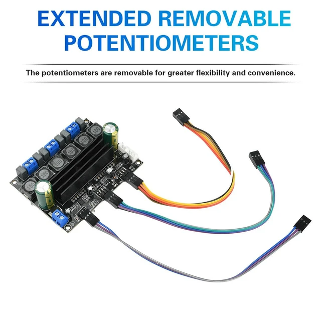 Alt view image 2 of 6 - TPA3116D2 Audiophile HIFI Digital Audio Amplifier Board 50W*2+100W High Power 2.1 Channel Subwoofer With Extension Cable