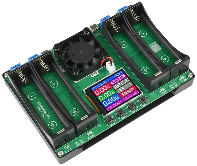 Main image of Tester LCD Display Universal Checker Analyzer Charger for Batteries 4 Channel Internal Resistance Tester