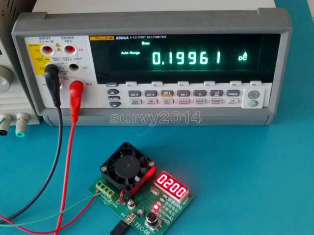 Alt view image 3 of 3 - TEC-06 Capacity Tester 16W Electronic Load LED Display with Fan DAC Loop Control for Power Supply Single Version