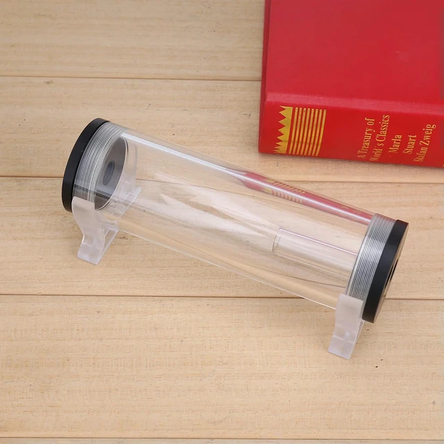 Alt view image 2 of 3 - 160x50mm PC Water Tank Reservoir G1/4 PC Water Cooling Reservoir Acrylic Cylinder Water Reservoir for Computer CPU Cooled