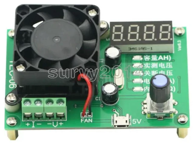 Main image of TEC-06 Capacity Tester 16W Electronic Load LED Display with Fan DAC Loop Control for Power Supply Single Version